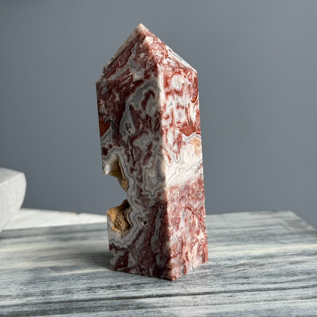Crazy Lace Agate Tower Crystal Specimen – Wholehearted Crystal Creations