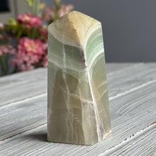 Green Calcite (Fingerprint) Crystal Tower Specimen CT32