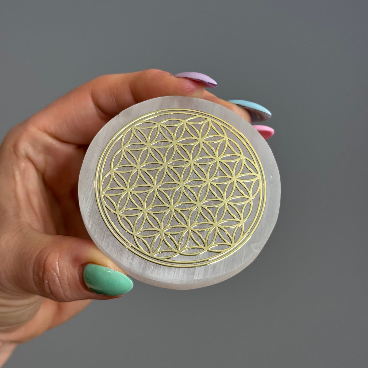 Selenite Cleansing + Charging Plate Disc