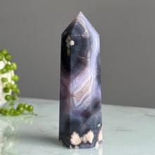 Blue Flower Agate Tower Specimen
