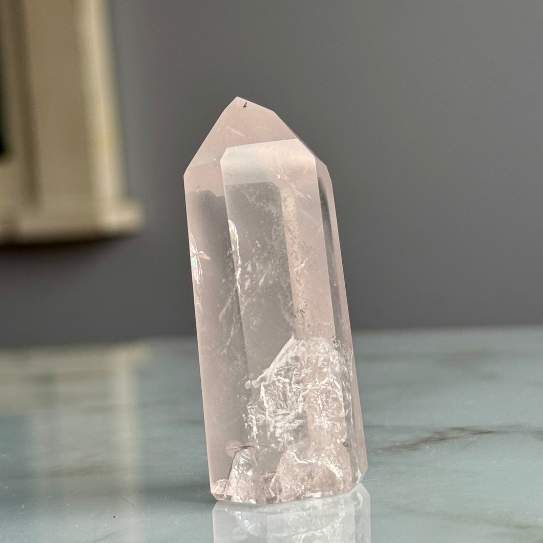 Pink Lithium Quartz (Rare) Crystal Tower Specimen PLQ#3