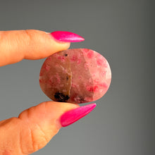 Rhodonite & Quartz Mini Palm Stone Crystal Specimen (R15)