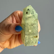 Prehnite with Epidote Crystal Tower Specimen – Wholehearted Crystal Creations