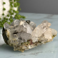 Epidote Chlorite in Quartz Crystal Specimen – Wholehearted Crystal Creations