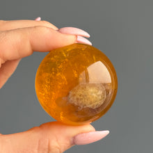 Yellow Fluorite & Mica Crystal Sphere Specimen