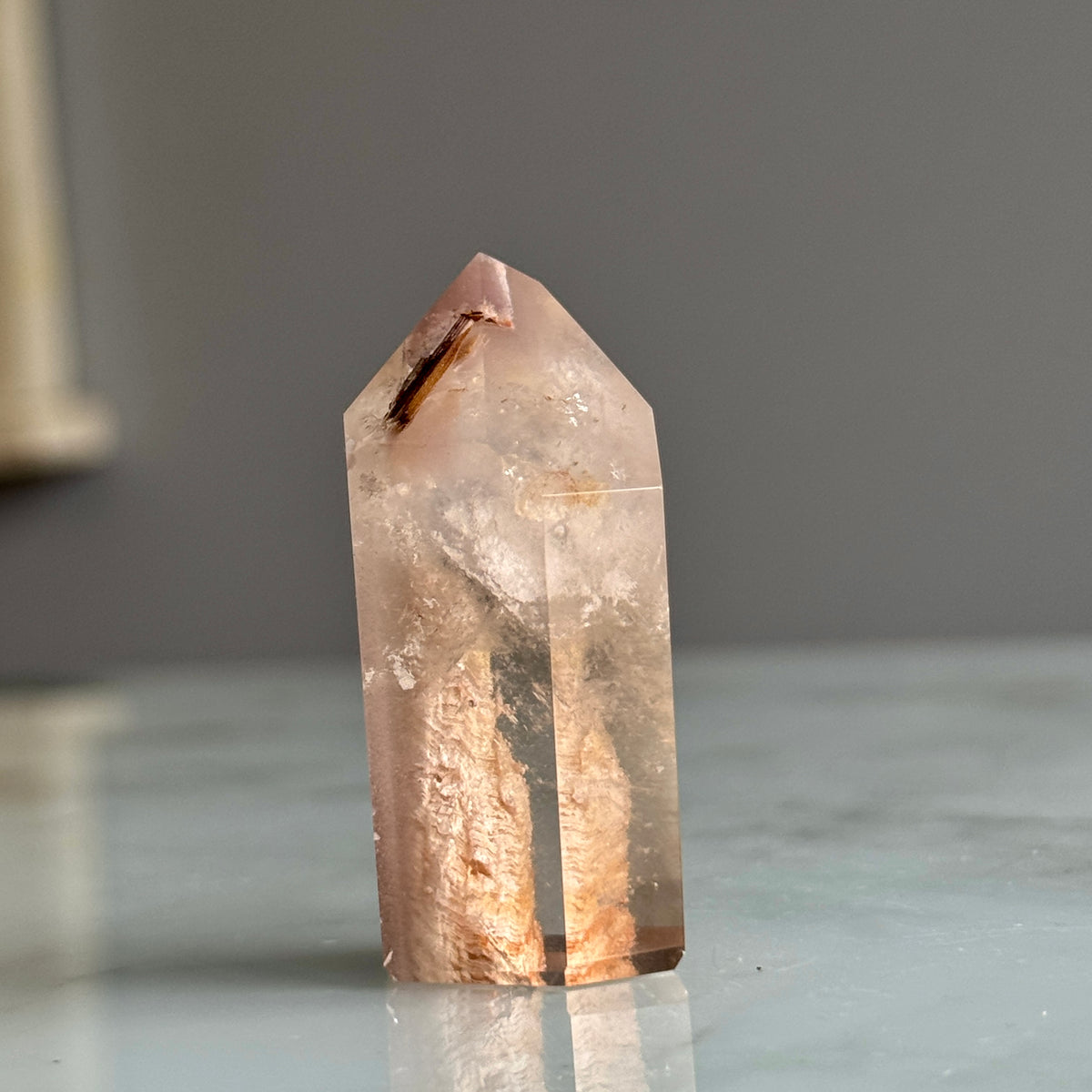 Pink Lithium Quartz (Rare) Crystal Tower Specimen PLQ#4 – Wholehearted Crystal Creations
