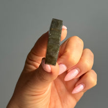 Labradorite carved cloud specimen — reverse side