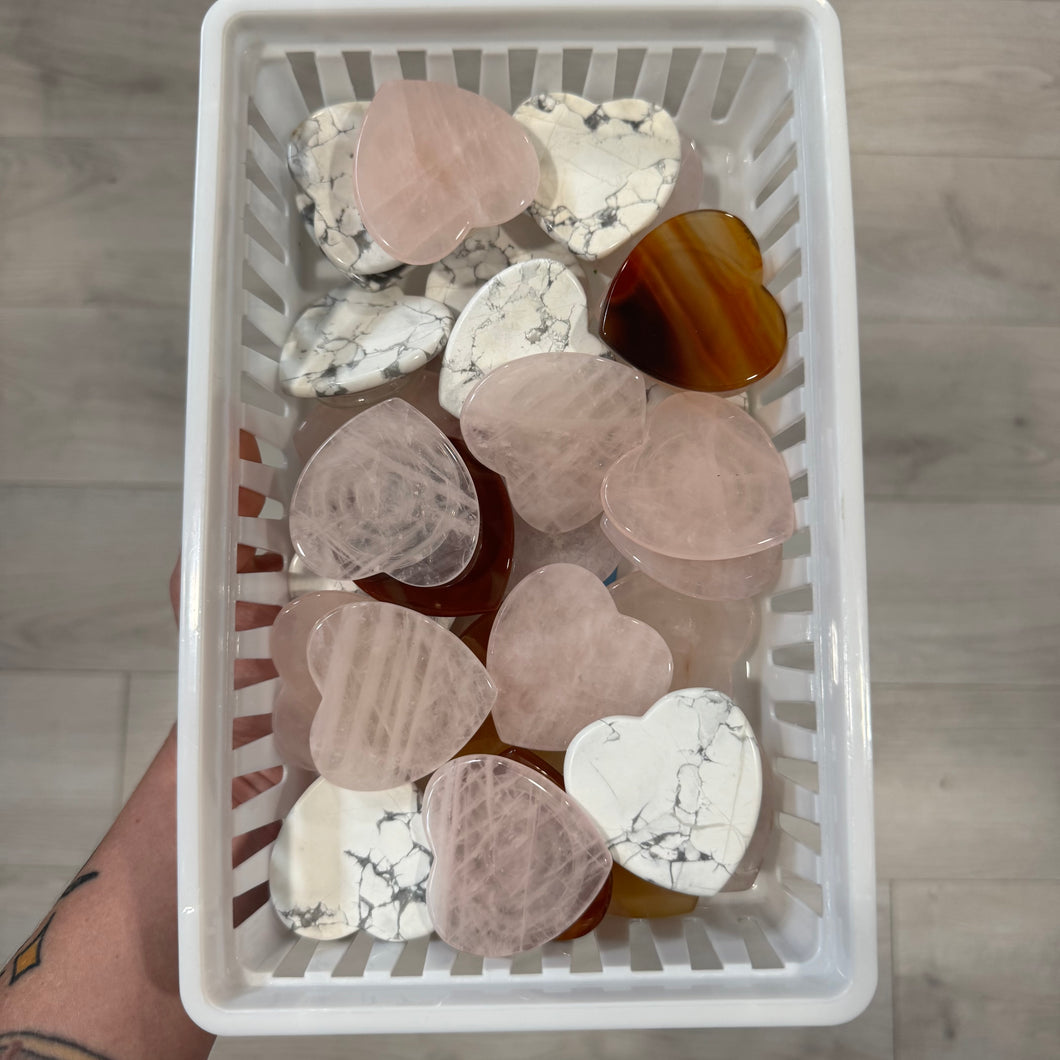 Heart Carving Crystal Specimen Pop-socket (phone grip)