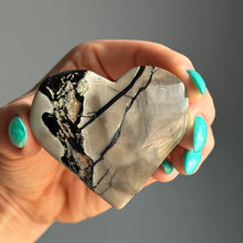 Volcano Agate (UV reactive) Heart Carving Specimen