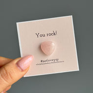 Valentine's Day Affirmation Gratitude Heart Stone Set – Wholehearted Crystal Creations