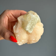 Green Apophyllite & Peach Stilbite Specimen