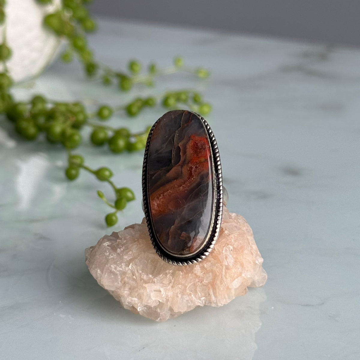 Bloodstone Crystal Ring – Wholehearted Crystal Creations