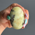 Chrysoprase palm stone crystal specimen – Wholehearted Crystal Creations