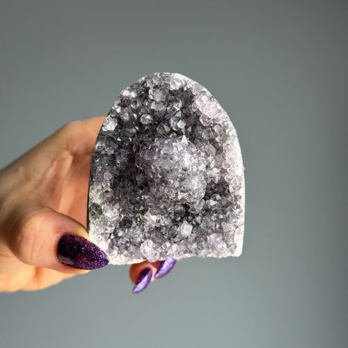 Amethyst Geode Mini Cathedral Cluster Crystal Specimen – Wholehearted Crystal Creations