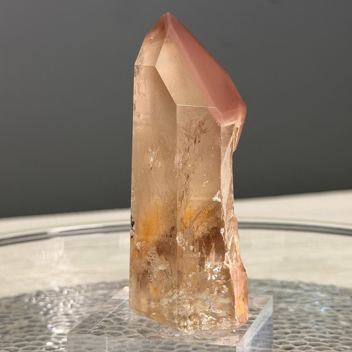 Pink Lithium Quartz (Rare) Crystal Tower Specimen PLQ#40 – Wholehearted Crystal Creations
