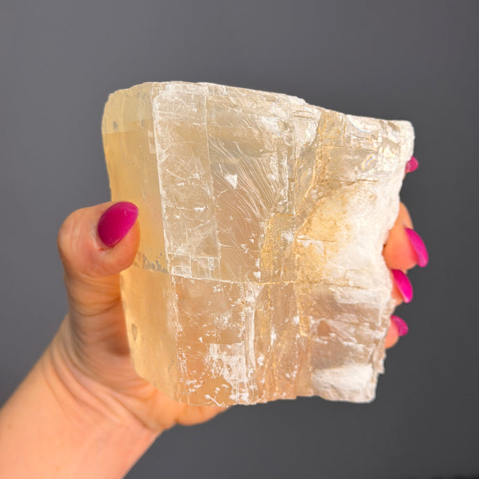 Calcite (Optical) Raw Crystal Specimen – Wholehearted Crystal Creations