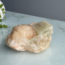 Green Apophyllite & Peach Stilbite Specimen