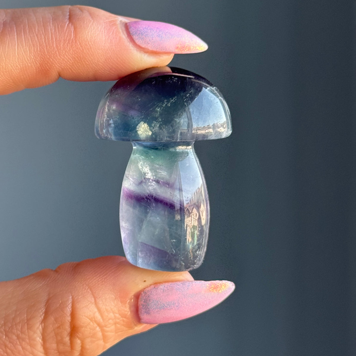 Fluorite Mushroom Carving Crystal Specimen – Wholehearted Crystal Creations