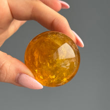 Yellow Fluorite & Mica Crystal Sphere Specimen