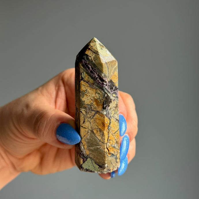 Purple Brecciated Maligano Jasper Tower Specimen