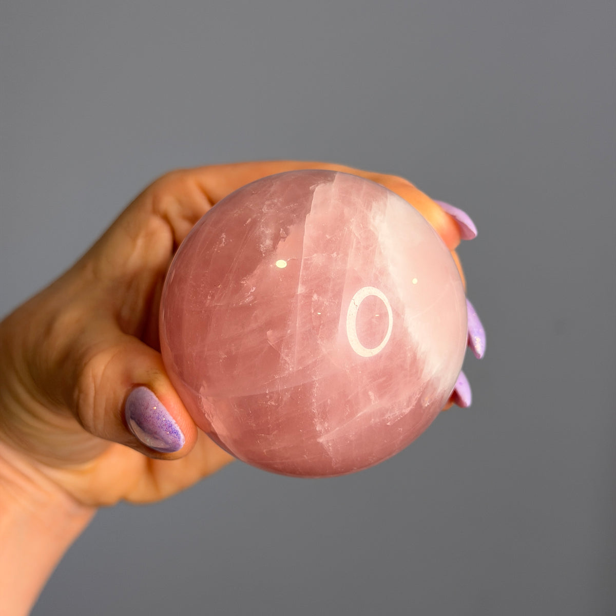 Rose Quartz Polished Sphere Specimen