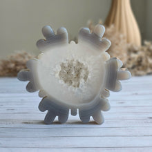 Agate Druzy Snowflake Carving Specimen (7)