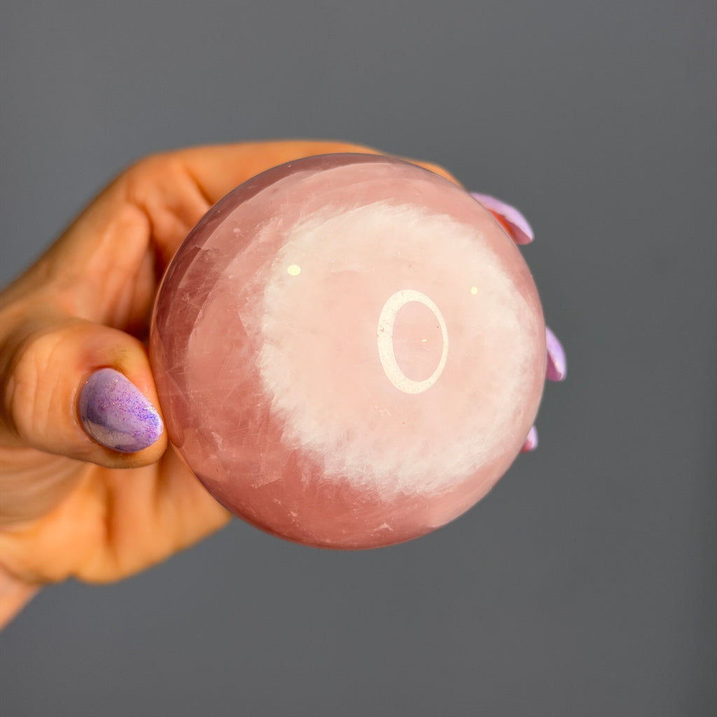 Rose Quartz Polished Sphere Specimen