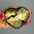 Labradorite Heart Carving Crystal Specimen – Wholehearted Crystal Creations