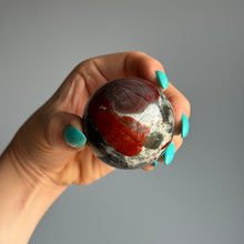 Bloodstone Jasper Polished Crystal Sphere Specimen