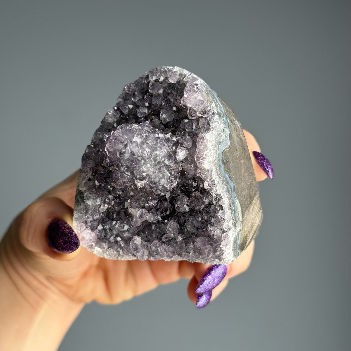 Amethyst Geode Mini Cathedral Cluster Crystal Specimen – Wholehearted Crystal Creations