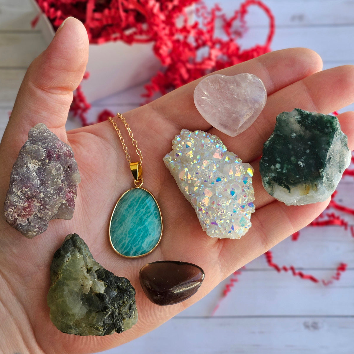 Self Love Enlightenment Crystal Specimen Gift Set – Wholehearted Crystal Creations