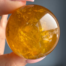 Yellow Fluorite & Mica Crystal Sphere Specimen