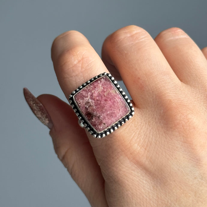 Rhodonite Size 9 Ring