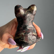 Garnet in Arfvedsonite Dog Carving Specimen
