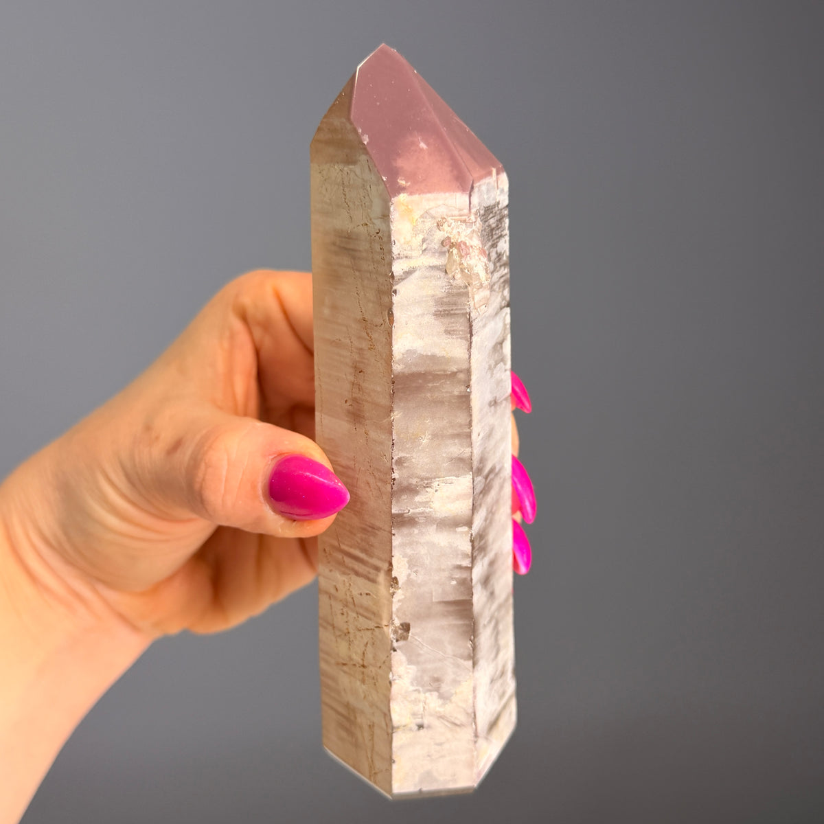 Pink Lithium Quartz (Rare) Crystal Tower Specimen PLQ#33 – Wholehearted Crystal Creations