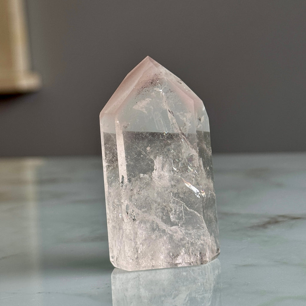Pink Lithium Quartz (Rare) Crystal Tower Specimen PLQ#5 – Wholehearted Crystal Creations