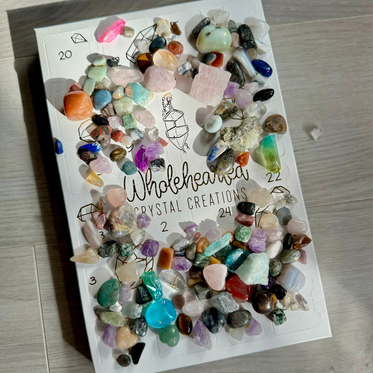 24 Day 100 Gemstone Advent Calendar 2025 – Wholehearted Crystal Creations