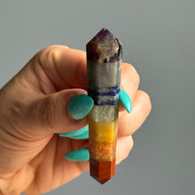 Sarah's 7 Chakra Double Terminated Point Crystal Specimen