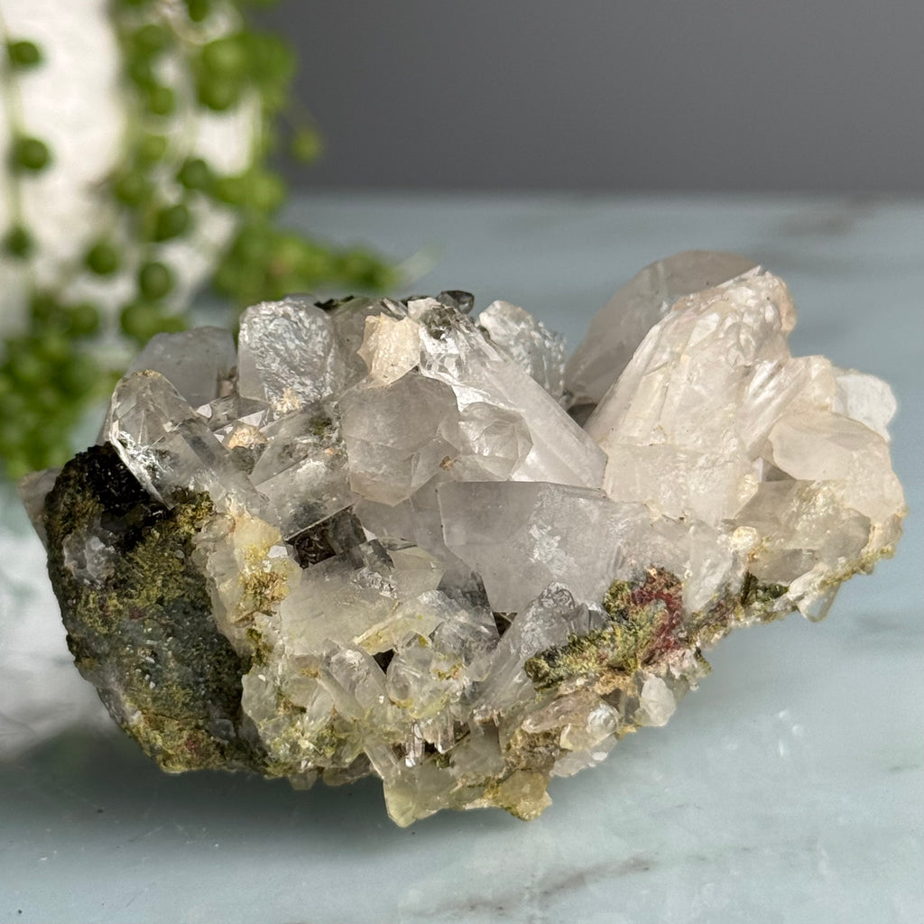 Epidote + Chlorite in Quartz Specimen #11 – Wholehearted Crystal Creations