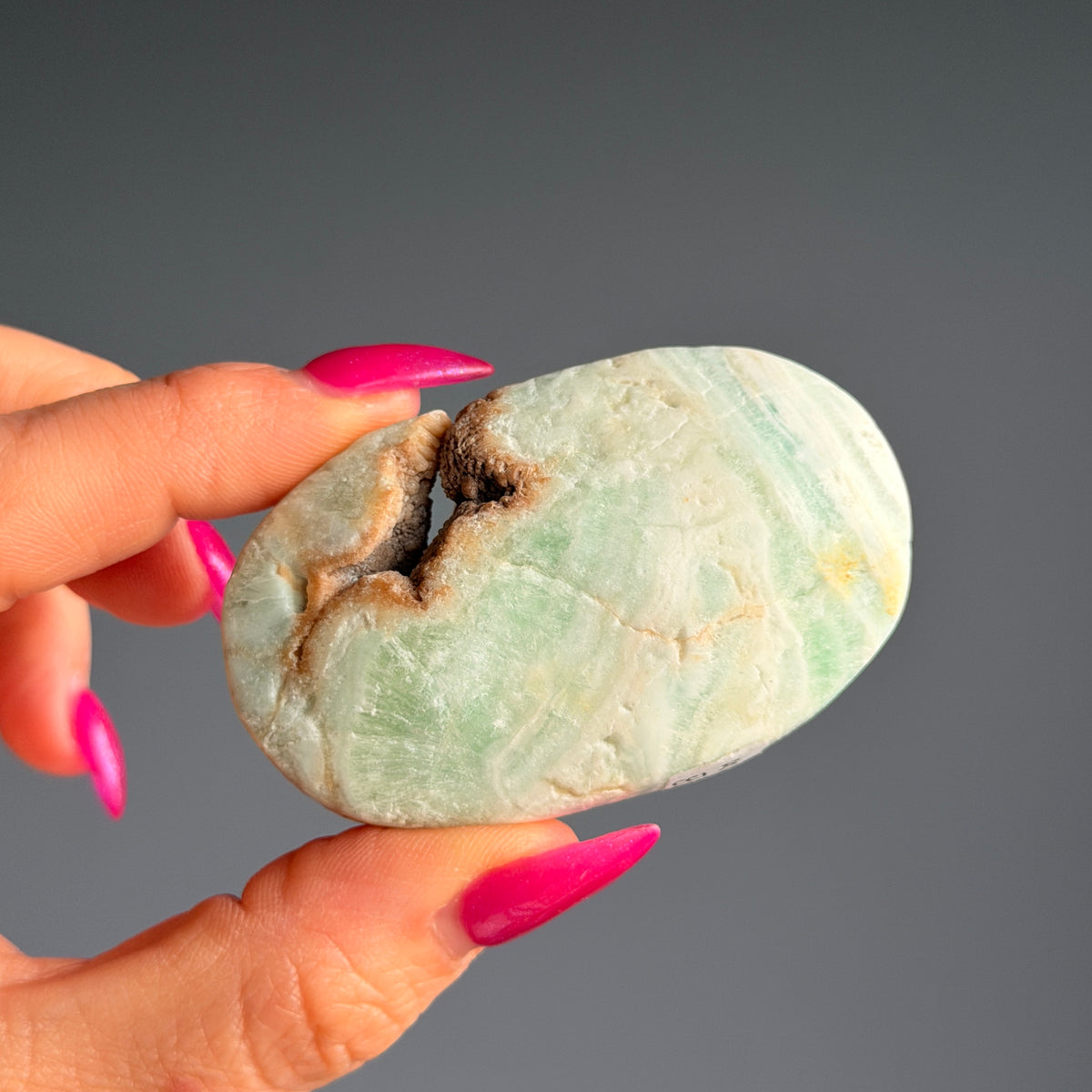 Caribbean Calcite Palm Stone Crystal Specimen (CC28) – Wholehearted Crystal Creations