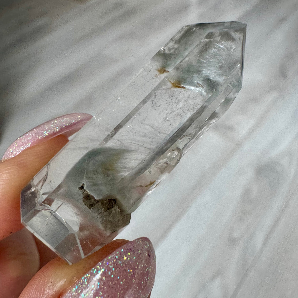 Blue Tara Quartz Crystal Specimen – Wholehearted Crystal Creations