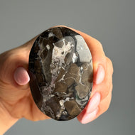 Volcano Agate (UV Reactive) Palm Stone Specimen