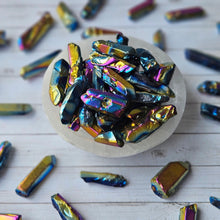 Titanium Aura Quartz Point Pocket Stone Specimen – Wholehearted Crystal Creations