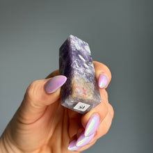 Lepidolite & Pink Tourmaline (Unicorn Stone) Tower