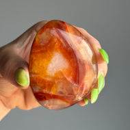 Carnelian Palm Stone Crystal Specimen CP35