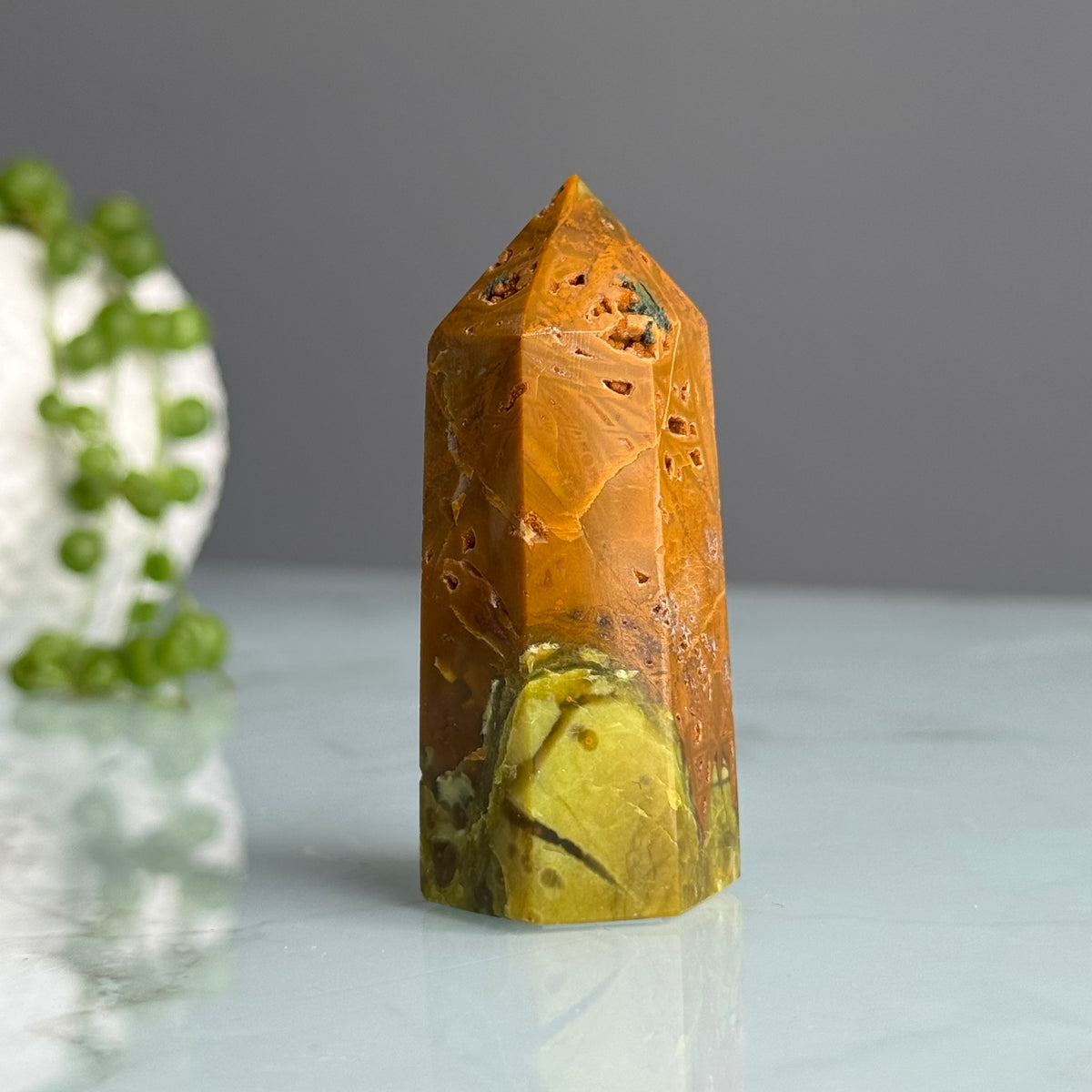 Green Opal Tower Crystal Specimen – Wholehearted Crystal Creations