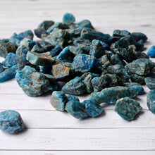 Raw Blue Apatite Pocket Stones Specimen (MED)