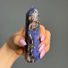 Blue Flower Agate Tower Specimen