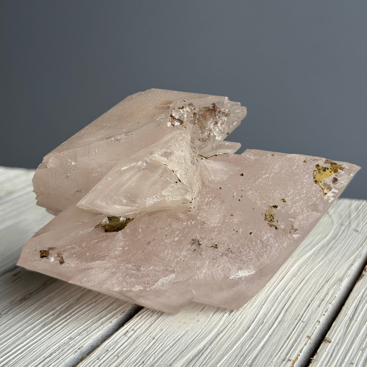RARE Etched Pagoda Calcite Clamshell Crystal Specimen – Wholehearted Crystal Creations