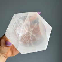 Selenite (Satin Spar) Hexagon Crystal Bowl Specimen (Medium)